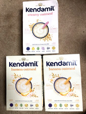 Kendamil Creamy 1  Banana 2 Oatmeal - Infant Nutrition - 8oz 3 Boxes -Exp5/26