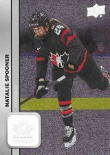 #56 Natalie Spooner - Canada - 2023 Upper Deck Team Canada Juniors - Patterned F