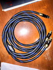 KUYIOHIFI Dual Shielded OD 8.0mm 1 RCA Male to 2 RCA Male Audio Cable RCA Y-Ad