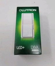 New Lutron DVCL-153PR-WH Diva Dimmer Switch 120V Single Pole 3-Way LED+ White