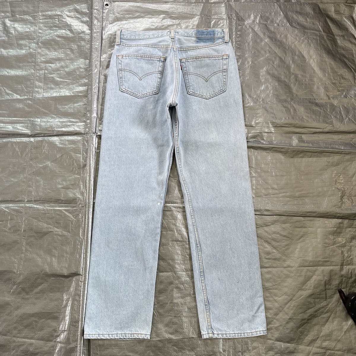 Vintage 90s Levi's 501 Jeans Button Fly Denim Light Wash USA Men's
