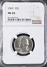1969 25C Washington Quarter Dollar NGC MS65 8671807-016