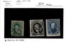 Argentina, Sello Postal, #18A, 25-26 Usado, 1867-73 Manuel Belgrano (AD)