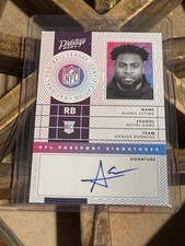 Audric Estime 2024 Prestige - NFL Passport Signatures - Rookie Auto #NPS-AEE