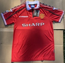 1998-99 Manchester United Beckham Jersey Size Medium 