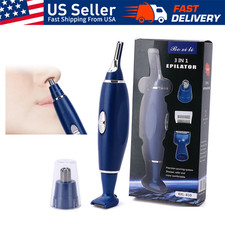 Portable Electric Nose Ear Eyebrow Beard Mustache Hair Remover Shaver Clipper
