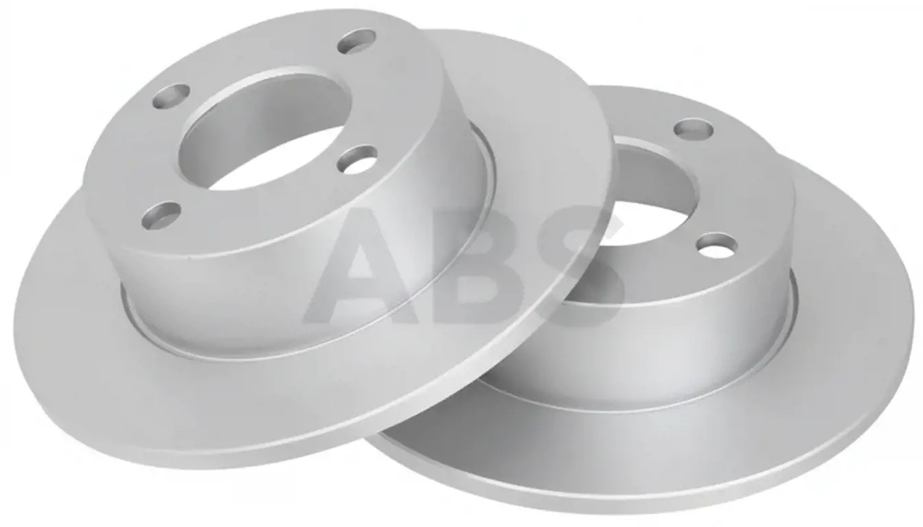 2x Brake disc solid 15749 A.B.S. for AUDI 80 B3 Saloon 100 C2 Saloon COUPE B2