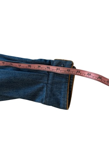 Chemise rodéo vintage Sharon Young denim empiècement sud-ouest femme taille 6 cowgirl - Photo 14/18