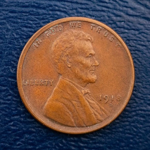 1918-D Lincoln Wheat Cent, XF Condition, Strong Lines, Better Date Penny A240