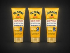 Gold Bond, Medicated, Eczema Relief Skin Protectant Cream lot of 3