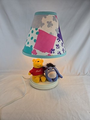 Disney Winnie the Pooh Eeyore Lamp with Character Shade and Plush Figures