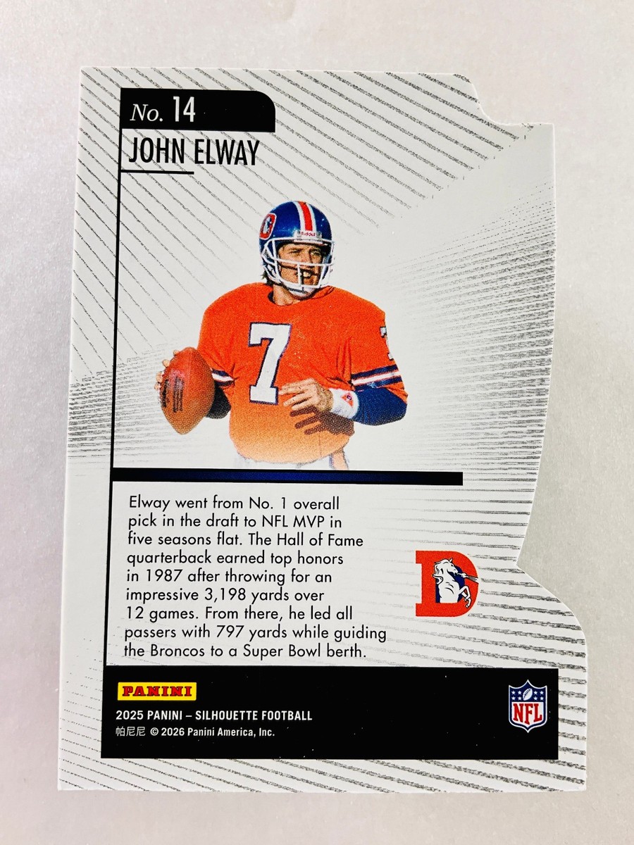 2025 Panini Silhouette John Elway Hand Crafted Insert SP | eBay