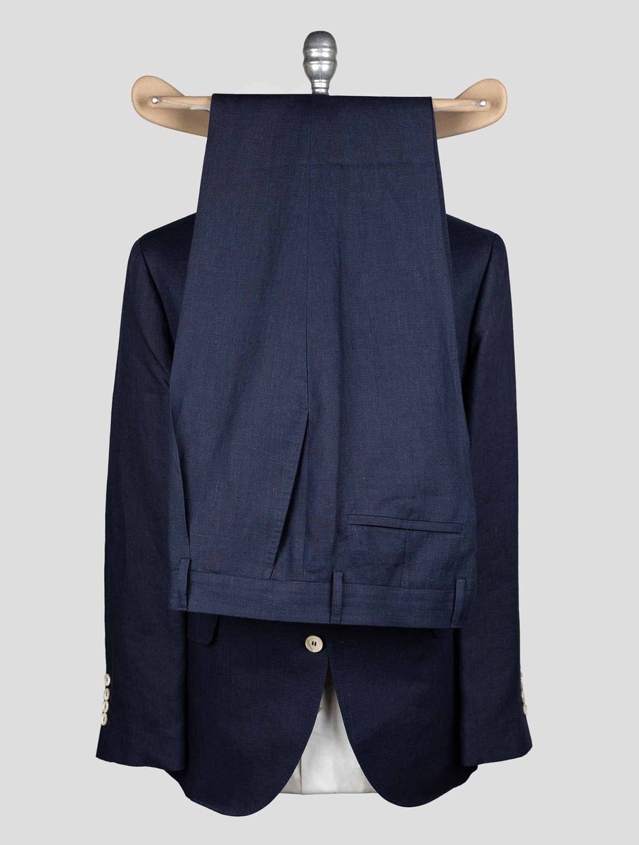 BRUNELLO CUCINELLI Lサイズ イタリア製 Brunello Cucinelli Blue Linen Suit CVZ1 Man | eBay