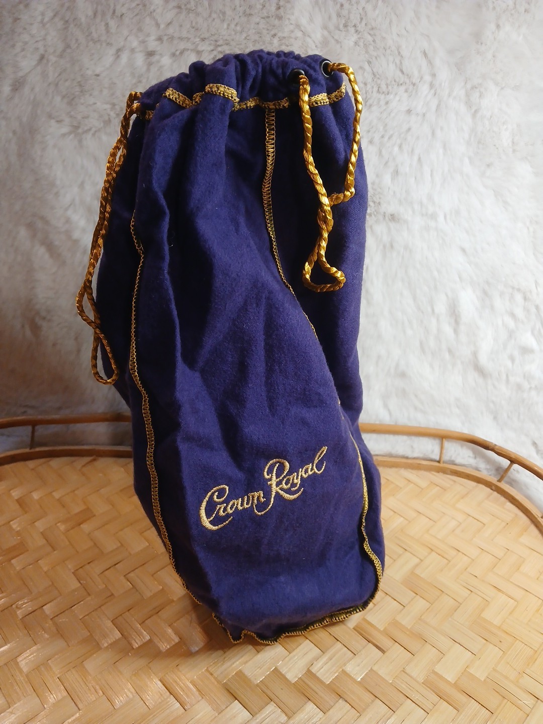CROWN ROYAL Purple Bag 13” with Drawstring large Pullstring Lot Of 30 Bags