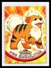 💥 GROWLITHE 1999 Topps Pokemon TV Non Holo Animation 2nd Series Black Logo # 58