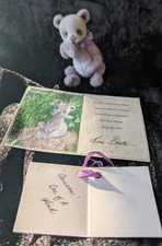 Carissa - mini artist teddy bear by Kim Basta of Wild Thyme Originals
