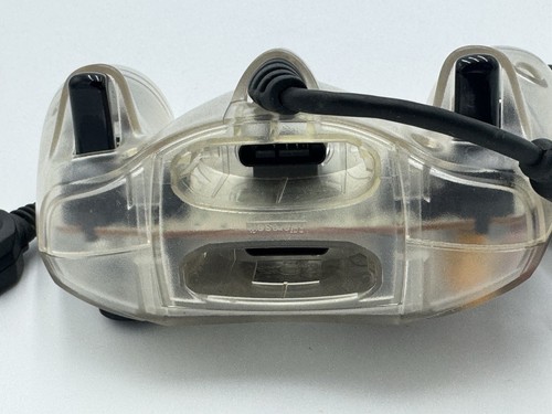 OEM Original Microsoft Xbox Clear Crystal Controller W Breakaway Cable TESTED #1 - Picture 7 of 8