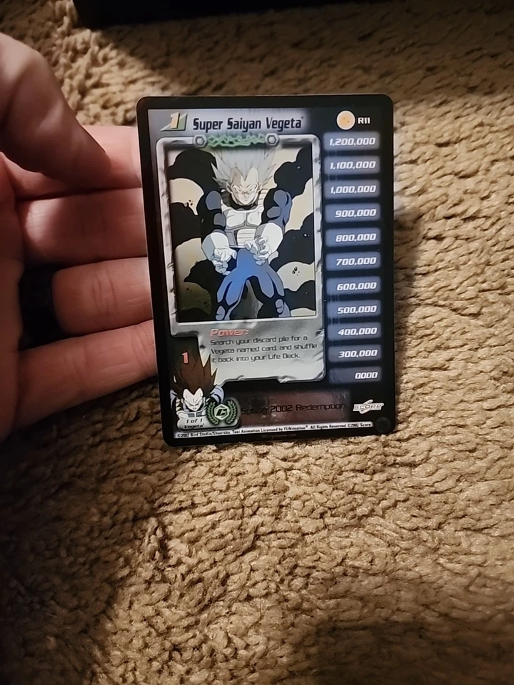 DBZ Dragon Ball Z FOIL Super Saiyan Vegeta R11 CCG Limited MP Redemption - Image 2 of 3