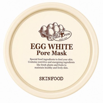 SKINFOOD Egg White Pore Mask Wash-Off Mask for Face 120g Oily Skin