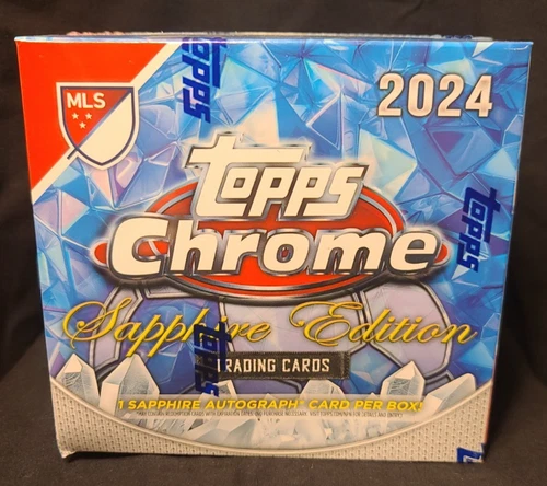 2024 Topps MLS Chrome Sapphire Edition Hobby Box Factory Sealed In Hand