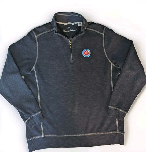 Maglione pullover Chicago Cubs tommy Bahama 1/4 zip MEDIA maglione uomo Pima - Foto 1 di 8