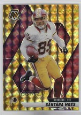 2025 Panini Mosaic Reactive Yellow Mosaic Prizm Santana Moss #210 3n1