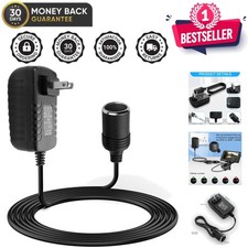 Versatile AC to DC Converter - 24W Power Adapter for Car Devices  Home Use