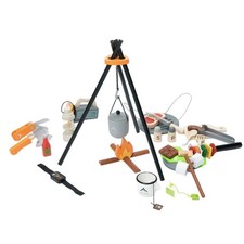 Campfire Playset Wooden Pretend Campfire Interactive for Young Children