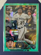 2023 Topps Chrome #101 Willy Adames Aqua Lava Refractors #29/199