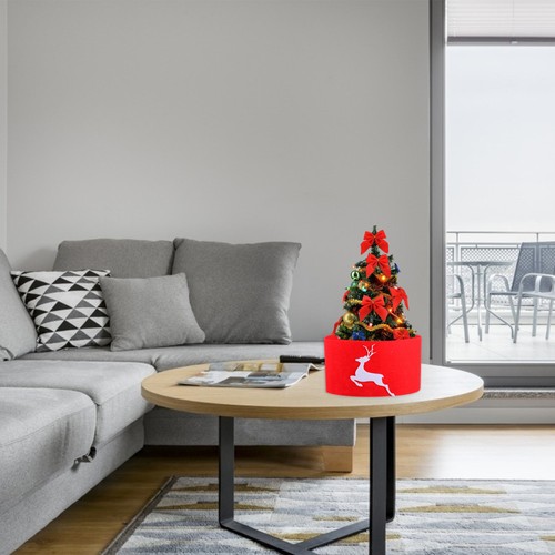 4 piezas Cuello Árbol de Navidad Faldas Árbol de Navidad Navidad Fiesta Decoración Suministros - Imagen 11 de 12