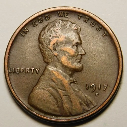1917 D Lincoln Wheat Cent Penny VF-EF   "Actual Coin Pictured"