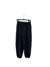 adidas Women s Black Soft Lux Loose Pant Oversized Jogger Sz Small Modern