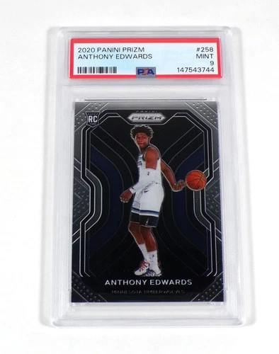 2020-21 Panini Prizm Anthony Edwards Rookie #258 Timberwolves PSA 9