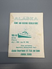 Alaska 1965-1966 Alaska Game and Guiding Regulations