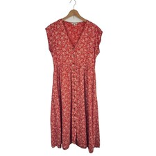 Madewell Button-Front Midi Dress in Piazza Floral S