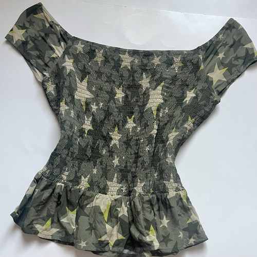 ๐ค๐ Vintage y2k Candies Star off the shoulder babydoll top Size Medium - Picture 6 of 9