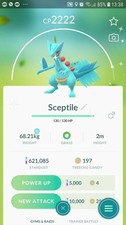 Shiny Sceptile ( Treecko Evolution ) Pokemon Tr@de Go