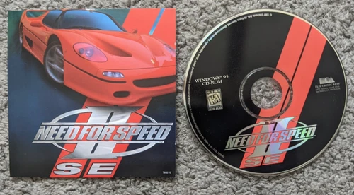 VTG 1997 PC CD-ROM GAME NEED FOR SPEED II CAR RACING ACTION WINDOWS 95 MINT DISC