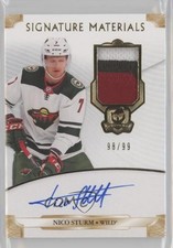 2019-20 Upper Deck The Cup Signature Materials Rookies 98/99 Nico Sturm Auto 0i5