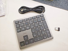 Bluetooth  2.4G Number Pad, Rechargeable Wireless Numeric Keypad, Slim Silent