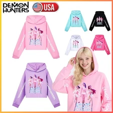 KPOP Demon Hunters Costume Hoody Pullover Sweatshirt Hoodie Kid Jumper Tops Gift