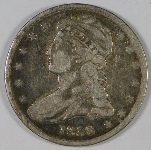 1838 50c Capped Bust Silver Half Dollar Coin