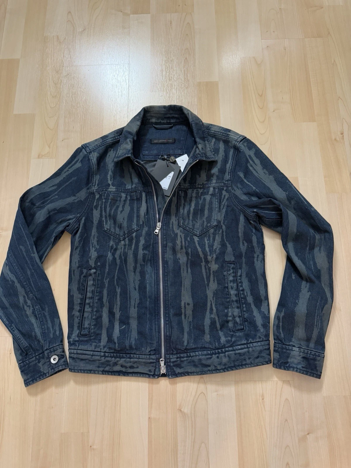 NWT Sz Small John Varvatos Denim Men Jeans Jacket $398