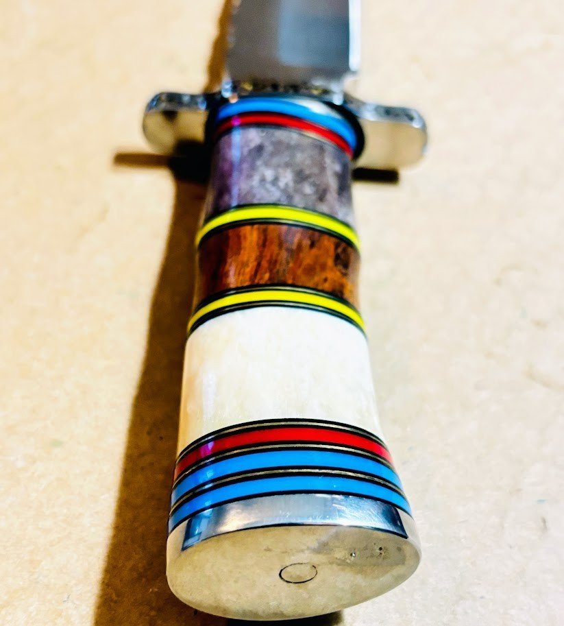 IMPACT CUTLERY Custom Made Fixed Blade 14" Bowie Knife UNUSED Handmade Knives