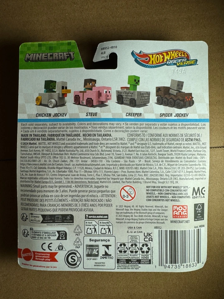 Minecraft Creeper - Racer Verse - Hot Wheels - Mattel NEW Foto 2 de 2