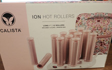 Calista Ion Hot Rollers for Long Hair 1" Includes 12 Clips Bag