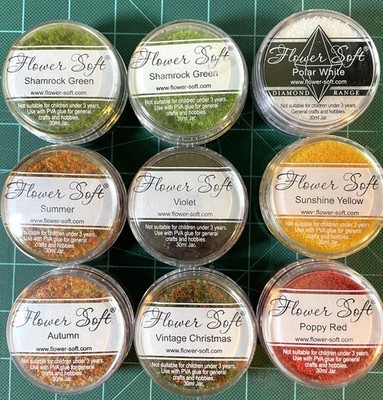 Flower Soft Color Scrapbooking Powder 30 ml Jar - Multi Color -Discounts Avail