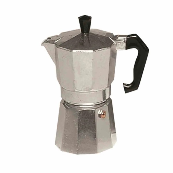 KrüGer Espressokocher 6 Tassen Aluminium Silber 8-Eckig Mokkakanne-image