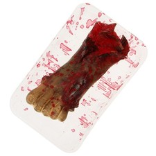 Abgetrennte Halloween-Körperteile Prop Meal Box Mit Bloody Fake Feet
