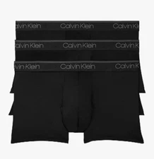 Calvin Klein mens Underwear Micro Stretch 3 Pack low rise Trunk Small